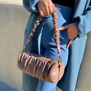 Melie Bianco Jovie Taupe Medium Shoulder Bag